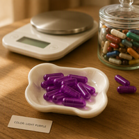 Capsules végétales vides HPMC, tailles 000 à 4, à base d'algues, sans TiO2, sans résidus d'EO, avec certificats internationaux