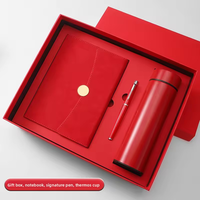 Ensembles de cadeaux d'entreprise Cahier A5 Stylo en métal Tasse thermos Ensembles de cadeaux promotionnels Logo personnalisé pour les entreprises