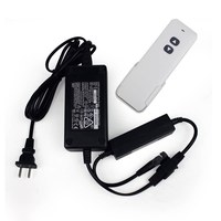 Moteur à tige de poussée électrique 12V/24V CC avec télécommande sans fil et contrôleur de levage, adaptateur secteur inclus