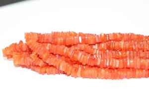 ลูกปัดคาร์เนเลียนธรรมชาติทรงสี่เหลี่ยมเรียบ ขนาด 4-5 มม. ความยาว 16 นิ้ว ปรับน้ำหนักได้ วัสดุอัญมณี - Product Image 3