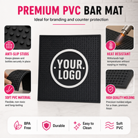 Tapis de bar en caoutchouc PVC souple personnalisé avec logo, grande taille, antidérapant et imperméable, idéal pour les fêtes - Prix usine, vente en gros