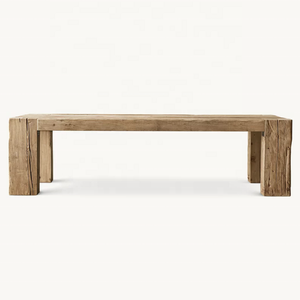 Los muebles de mesa de comedor de madera maciza antigua de Estilo Vintage americano se pueden personalizar, venta directa de fábrica de muebles - Product Image 1