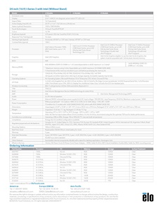 Elo I-Series 3 E608462 23.8-Inch Touchscreen <b>Computer</b> Win <b>10</b> 1920 X1080 Display Core I3 8GB RAM 128GB SSD Built-in - Product Image 6