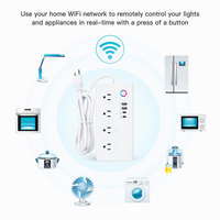 4 Topraklanmış AC Priz Artı 2 USB-A (5V 2.1A) ve 2 USB-C (18W/20W Hızlı Şarj) Portu ile Tek Bir Duvar Prizini Güçlendirir. PST-SM-301-X