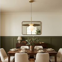 Luminaire suspendu moderne Alta pour intérieur, élégante lampe de plafond européenne pour salon, salle à manger, villa, en acrylique, aluminium et fer.