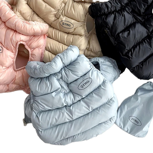 Gilet de luxe pour animaux de compagnie automne-hiver, couleur Morandi coréenne, vêtements simples et chauds en laine et fourrure, motif imprimé animal, taille XL, pour petits chiens et chats - Product Image 1