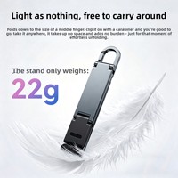 Nouveau modèle 2026 Explosions T11 pour téléphone portable, support de bureau portable multifonctionnel en alliage d'aluminium, compatible avec les téléphones portables, avec fonction porte-clés