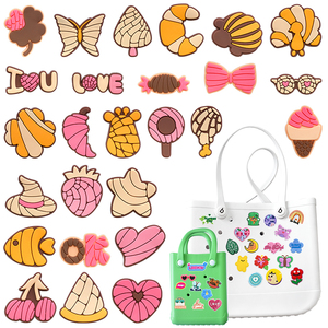 Vente en gros de breloques pour chaussures <span class=keywords><strong>mexicaines</strong></span> Concha Charms sabots mexicains en PVC Charms pour chaussures <span class=keywords><strong>Sandales</strong></span> sabots Concha nourriture mexicaine Charms pour chaussures à pain - Product Image 4