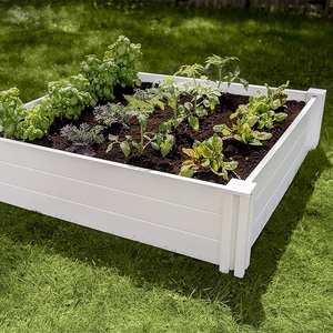 Boîte de <span class=keywords><strong>jardinière</strong></span> de lit de jardin <span class=keywords><strong>sur</strong></span>élevée en vinyle PVC écologique <span class=keywords><strong>avec</strong></span> porte pour une utilisation en extérieur - Product Image 5