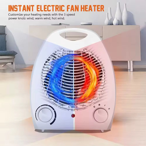 Stufa <span class=keywords><strong>Elettrica</strong></span> Portatile di Alta Qualità PTC 2000W, Mini Termoventilatore con Protezione da Ribaltamento e Surriscaldamento per Interni, Camera da Letto e Casa - Product Image 2