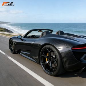 Jantes en fibre de carbone forgées en deux parties, personnalisables, de 18 à 21 pouces, en forme de pétale, finition noire mate, pour Audi RS6/<span class=keywords><strong>ABT</strong></span>/<span class=keywords><strong>A8</strong></span> - Product Image 4