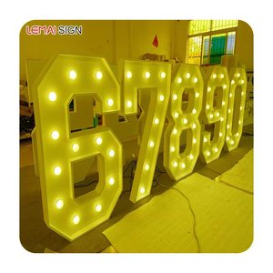 Letras iluminadas de boda personalizadas, lámpara de techo de madera con letras de amor, marquesina, número de <span class=keywords><strong>4</strong></span> pies, 3 pies - Product Image 4