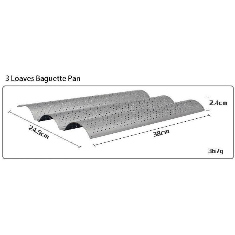 ขนมปัง 3 ก้อน สีเงิน