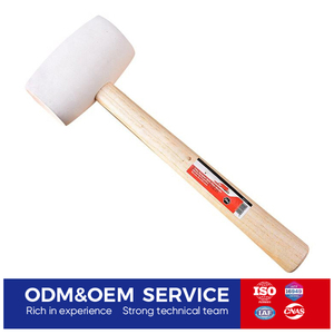 Martillo <span class=keywords><strong>de</strong></span> Goma con Mango <span class=keywords><strong>de</strong></span> Madera y Cabeza Suave para Instalación <span class=keywords><strong>de</strong></span> Pisos y Azulejos, y Herramientas <span class=keywords><strong>de</strong></span> Precisión para Trabajos Artesanales - Product Image 1