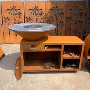 <span class=keywords><strong>Pit</strong></span> de barbacoa de acero corten, barbacoa portátil al aire libre, fogata de jardín, barbacoa de metal, fogata con parrilla - Product Image 1