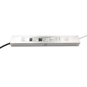 Controlador de luces led de 24 voltios, controlador de tira de luces led delgado de 100w, 110vac a 24vdc, fuente de alimentación de alto pf de 24 v 4.2a