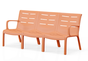USA DELIVERY Modern Outdoor <b>Plastic</b> Sofa <b>Set</b> | Villa & Garden Ready Patio Furniture in Stock & Ready to Ship - Product Image 3