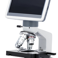 LED Illumination School Lab Microscope with 7 Inch Monitor