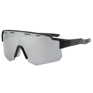 Lunettes de soleil de cyclisme à monture rose, polarisées, protection UV400, pour sports de plein air, grande taille pour femmes - Product Image 4