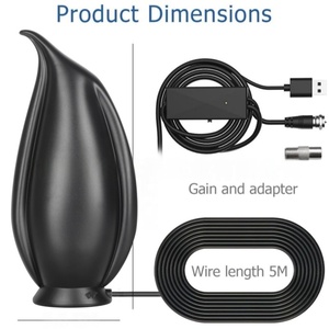 Vertikale Hochleistungs-Digital-TV-Antenne 39dBi Verstärkung Dach/UHF/VHF Nutzung Große Reichweite HD-TV-Empfang <span class=keywords><strong>DVB</strong></span>-T/T2 Kompatibel Magnetisch - Product Image 5