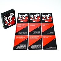 50 cartes de jeu de société Truth Dare personnalisables, nouvelle version anglaise transfrontalière, pour 10 à 18 joueurs, jeux de table pour adultes (vin/fête)