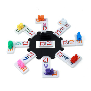 Personnalisé 4007 numéros colorés blocs de <span class=keywords><strong>domino</strong></span> 91 pièces ensemble de dominos enfants jeu de société UV sac double 12 jeu de <span class=keywords><strong>domino</strong></span> - Product Image 5