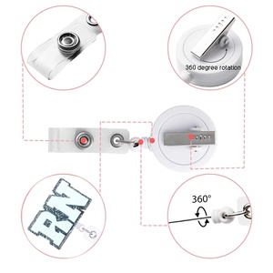 Insigne d'infirmière en acrylique avec <span class=keywords><strong>lettres</strong></span> pailletées RN, porte-bobine, porte-carte, porte-badge rétractable, accessoires d'infirmière - Product Image 2