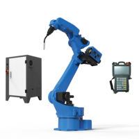 Bras robotisé industriel à 6 axes de haute précision, composants PLC, entraînement servo-électrique pour soudage à l'arc/au laser, charge utile de 10 kg