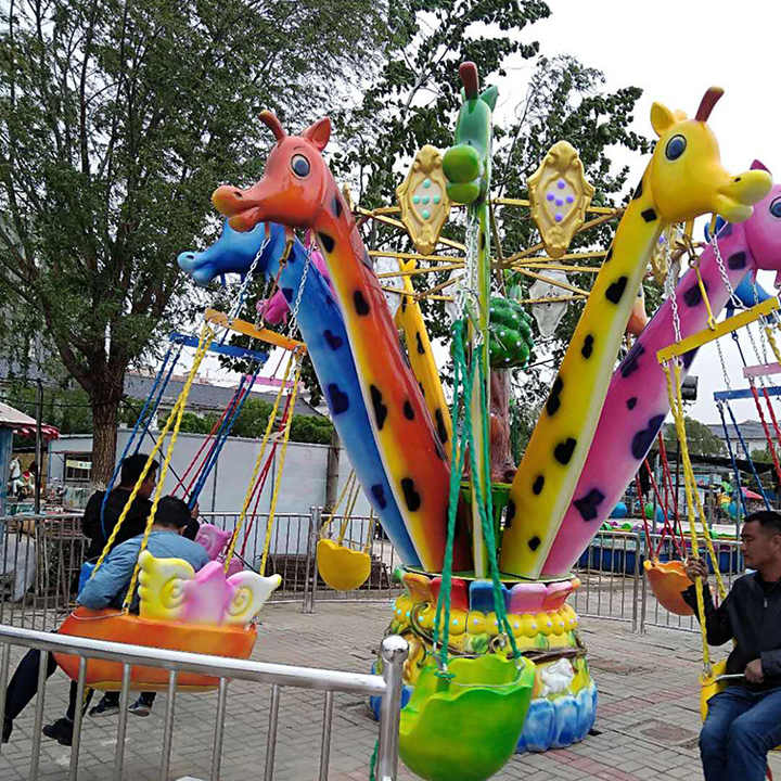 Giraffe Ride Machine Shopping Mall Attractions Carnival Games Kids Favorite Giraffe Flying ...