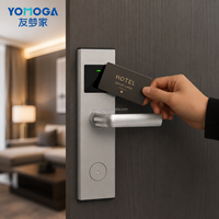 Yomoga Manufacturer Wholesale High Quality Hotel Room Smart Key Card Rfid Card Lock System OEM Hotel Door Lock