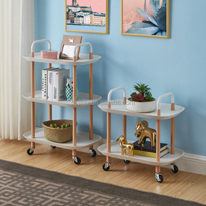 홈 주방 모바일 접이식 유틸리티 트롤리 카트 3 단 선반 롤링 접이식 금속 메쉬 보관 주최자 바구니 랙 카트 - Product Image 3