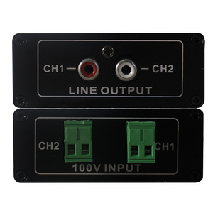 Convertisseur <span class=keywords><strong>audio</strong></span> V <span class=keywords><strong>2</strong></span>-CH avec entrée Phoenix et sortie <span class=keywords><strong>RCA</strong></span> pour la conversion du niveau haut-parleur 100V vers ligne - Product Image 6