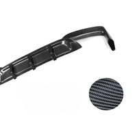 Diffuseur de pare-chocs arrière en fibre de carbone 13-17 F12 F13 avec finition carbone noir et surface hautement polie pour BMW M6 Gran Coupé Berline