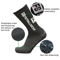 Chaussettes de compression antidérapantes de haute qualité, personnalisées, populaires, pour le sport, le football, pour hommes et enfants, FS Sports Soccer Socks