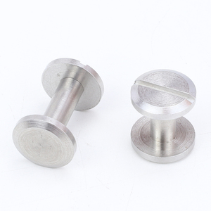 Vis Chicago à tête plate en acier inoxydable 304 de qualité A2-70, 8 mm/10 mm, à fente, M4, pour ceintures, reliure de cuir, barils, capuchons, rivets - Product Image 2