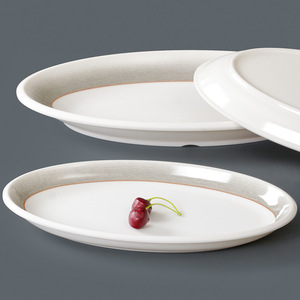 Plato de Pescado de Melamina para Restaurante Comercial Americano Xiangyuan, Plato de Imitación de Porcelana, Plato de Plástico para Cena, Plato Ovalado - Product Image 2