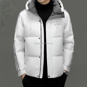 Giacca invernale da uomo spessa, piumino caldo Casual, apertura con cerniera traspirante prezzo all'ingrosso sconto, alla moda - Product Image 2