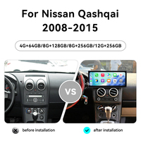 Écran ZWNAV 15,8 pouces pour Nissan Qashqai 2008-2015, autoradio, lecteur multimédia, navigation GPS, stéréo, mise à niveau Car-Play