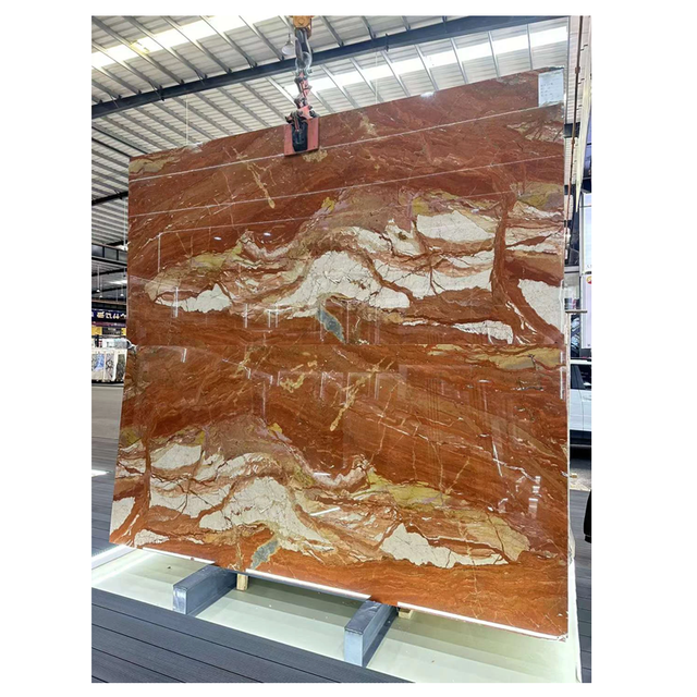 Polish Orange Jade Onyx Marble Slab Modern Design for Villas Waterproof with 1-Year Warranty Graphic Design Solution