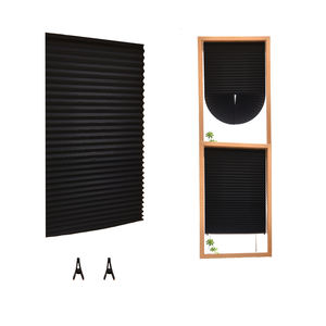 ستائر ورقية مطوية قابلة للقطع 36 عبوة ظلال ورقية ذاتية اللصق بدون حفر ستائر تعتيم مؤقتة - Product Image 5