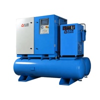 Compresseur d'air à vis à vitesse fixe 4-en-1 électrique silencieux 7,5KW/11KW/15KW haute pression, moteur à air refroidi par air, nouvelle technologie