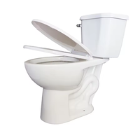 WC moderne de style américain en céramique, cuvettes de toilettes siphoniques standard CUPC 1 ou 2 pièces, WC à poser au sol