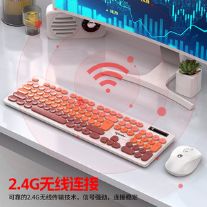 Set de Teclado y Ratón Inalámbrico Raiku R901 2.4G con Tres Tonos de Color Degradado para Juegos y Oficina - Product Image 4