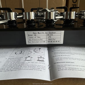 Cuisinière à gaz <span class=keywords><strong>LG</strong></span> Quality HUAZOS 5 brûleurs, plaque de cuisson en verre trempé épaissi et fonte, compatible GPL/GN, allumage électronique - Product Image 5