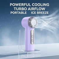 Ventilador de Mano Personalizado Popular, Ventilador de Mano en Caja Corrugada, Recargable, Mini Ventilador de Verano