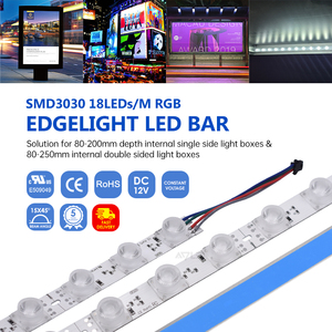 SMD Edgelit <b>led</b> bar with Asymmetric Lens RGB <b>LED</b> Bar Aluminum Board 25mm Solid Base Metal Core PCB Board For Linear Light Box - Product Image 4