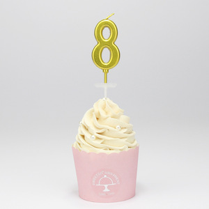 Velas Digitales Doradas del 0 al 9, Velas de Cumpleaños Creativas sin Humo, Caja de PVC, Números de Cera de Parafina - Product Image 2