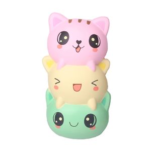 Cute Cartoon Silicone Cat Stack <b>Squishy</b> Toy Soft Promotional Gift For Events - Product Image 1