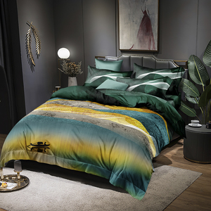 Tốt Nhất Bán In Kỹ Thuật Số <span class=keywords><strong>Comforter</strong></span> Duvet Cover Set 3D Satin Giá Rẻ Sheets Bìa Tấm Ga Giường Các Nhà Sản Xuất Sang Trọng Bộ Đồ Giường Bộ - Product Image 4