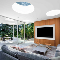Tragaluz Circular Estético BOCHARM para Dormitorio en Ático - Ventana de Techo con Vista Nocturna Estrellada, Impermeable e Insonorizada para Cocina o Almacén